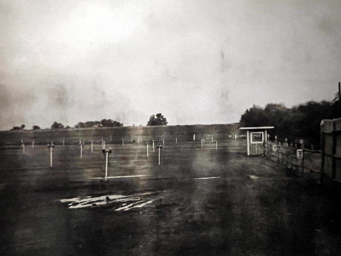 Coldwater Drive-In Theatre - Coldwater Drive-In Parking Area Al Johnson 1949 